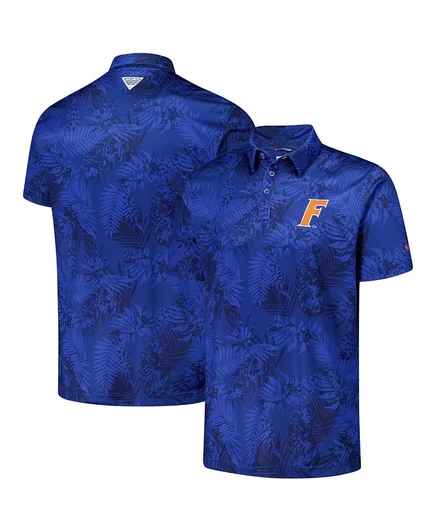 Мужское поло Columbia Florida Gators с UV-защитой, синее