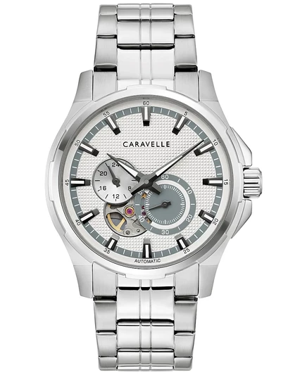 Мужские часы caravelle automatic 42 мм, стальные