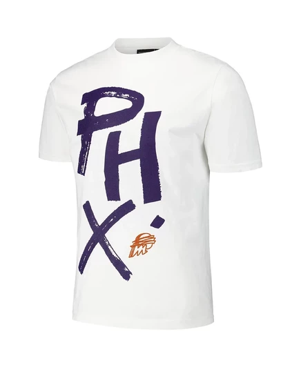Round21 Мужская и женская белая футболка Round21 с надписью Phoenix Mercury white