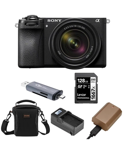 Беззеркальная камера Sony Alpha a6700 с объективом 18–135 мм, черная