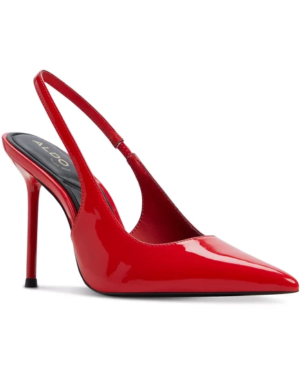  Женские туфли-лодочки на плоской подошве с острым носком red patent
