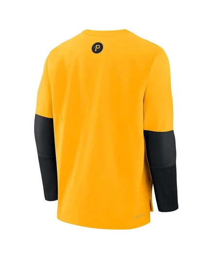 Мужская футболка с длинным рукавом Nike Gold Pittsburgh Pirates Authentic Collection City Connect gold