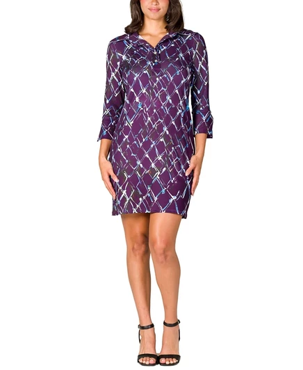 Женское мини-платье 24seven Comfort Apparel, фиолетовое