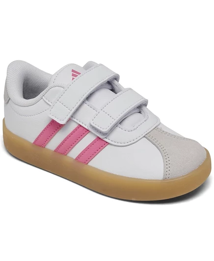 Повседневные кроссовки Adidas Toddler Girls VL Court 3.0 с ремешком на застежке от Finish Line white