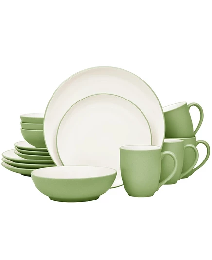 Набор посуды Noritake Colorwave Coupe 16 предметов, зеленый