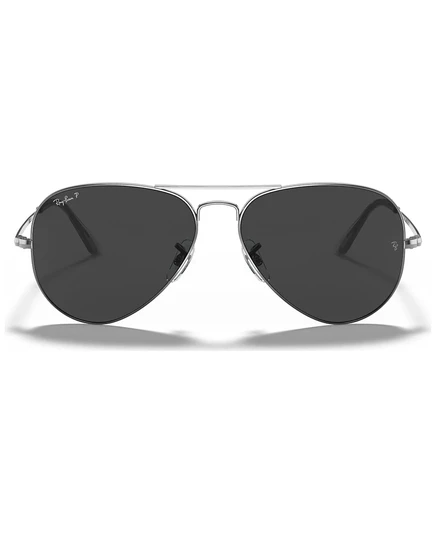Унисекс солнцезащитные очки Ray-Ban RB3689 поляризационные, серебристые