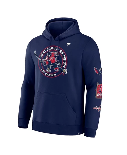 Толстовка с капюшоном Fanatics Men's Alexander Ovechkin Athletic Navy Washington Capitals athletic navy