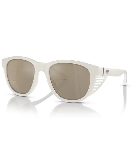 Мужские очки Emporio Armani EA4216U зеркальные, белые