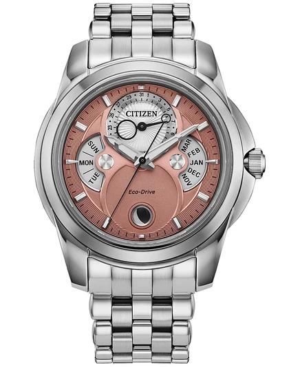 Мужские часы Citizen Classic Calendrier сталь 41,8 мм, серебристые
