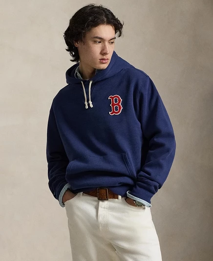 Мужское худи Polo Ralph Lauren с капюшоном, синее