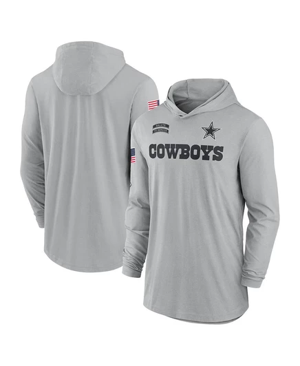 Мужская футболка-худи Nike Dallas Cowboys, серая