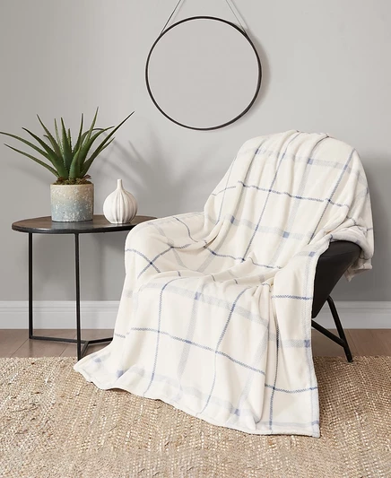 Плед Lucky Brand Palmdale, 50″ x 70″, синий