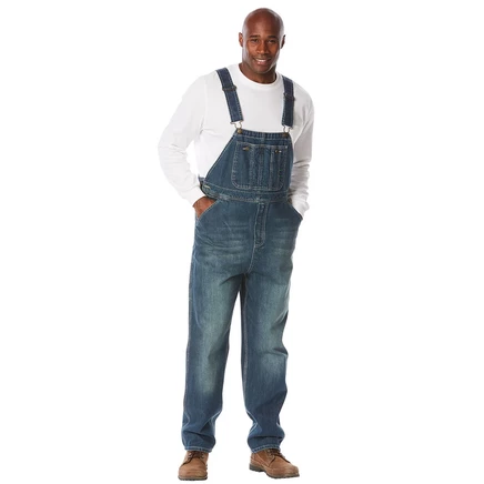 Джинсовый комбинезон Big & Tall от KingSize blue wash