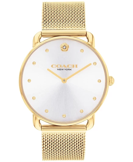 Женские часы Coach Elliot 36 мм, золотистые
