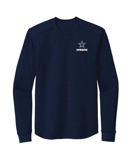 Мужская футболка Dunbrooke Navy Dallas Cowboys Cavalier с длинным рукавом navy
