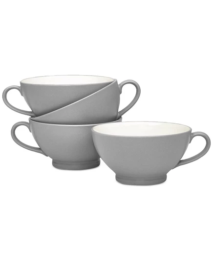 Миски Noritake Colorwave с ручками, 4 шт., сланцевые