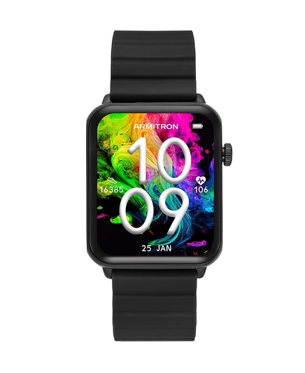 Умные часы Armitron Connect Matrix из черного силикона, 44 мм