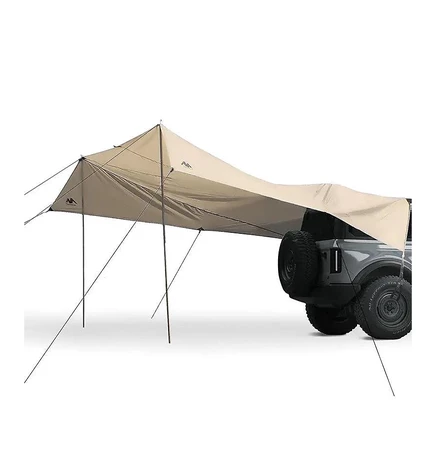 Брезентовая палатка Ayamaya Nomad Nest SUV с задней дверью - водонепроницаемый навес для кемпинга размером 14x16 футов для грузовиков, джипов, хэтчбеков и фургонов
