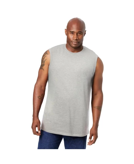 Мужская майка KINGSIZE Big & Tall Shrink‑Less, серая