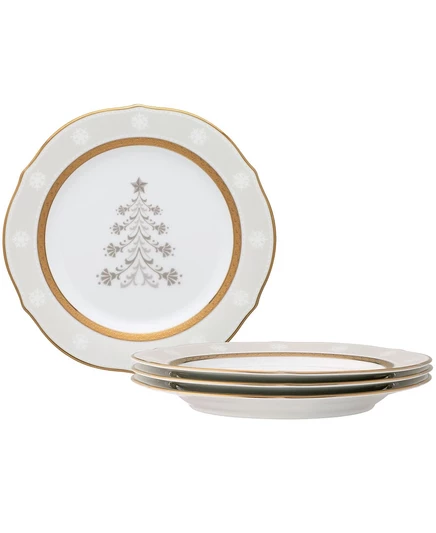Набор тарелок Noritake Charlotta Gold 9″, 4 шт, золотые