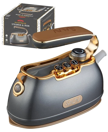 Отпариватель-утюг salav is-900 retro edition, серый