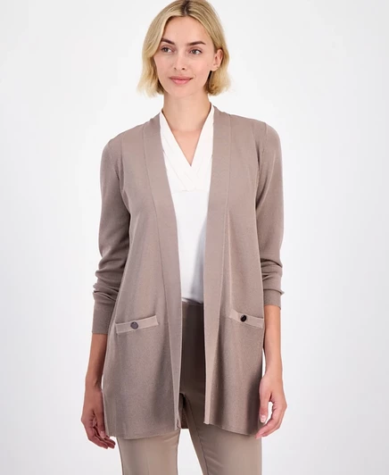 Женский кардиган Anne Klein с карманами, глиняный