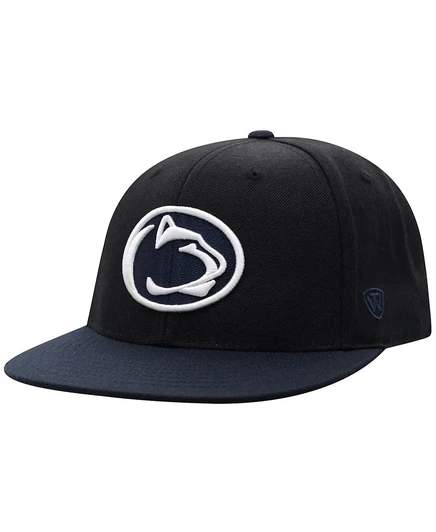 Мужская кепка Top of the World Penn State двухцветная, черная