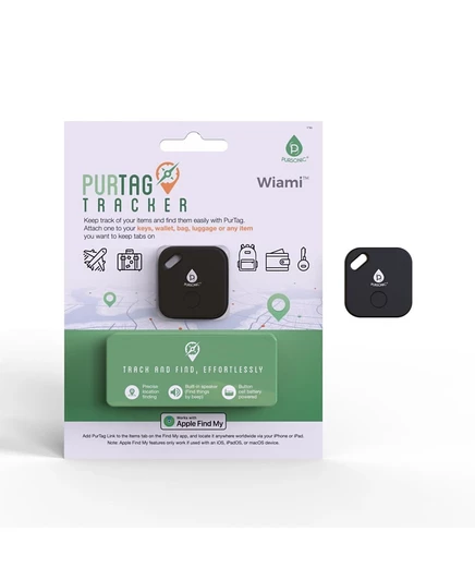 PURSONIC Purtag Tracker: Идеальное решение для отслеживания ваших личных вещей в черном цвете