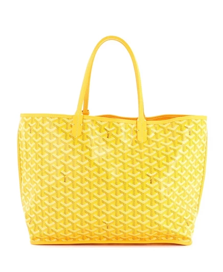 Бывшая в употреблении реверсивная сумка Goyard PM Anjou из холста с желтым покрытием