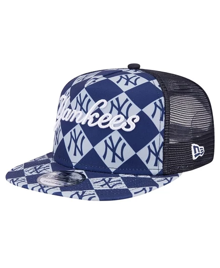 Мужская кепка New Era Yankees 9FIFTY тракер, синяя