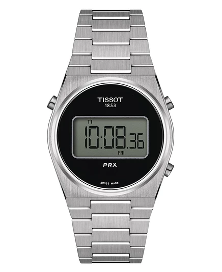 Унисекс часы Tissot PRX Digital 35 мм, серебристые