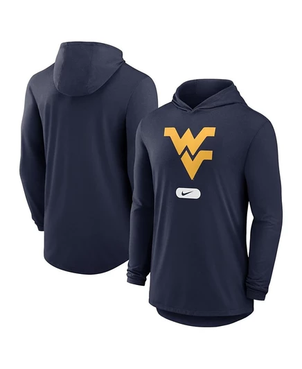 Мужская футболка‑худи Nike West Virginia, темно‑синяя
