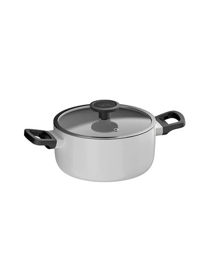 Кастрюля BergHOFF Leo Glints 2,8 л с крышкой, белая