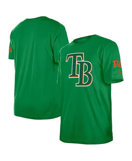 Мужская футболка New Era Tampa Bay Rays Shamrock, зеленая