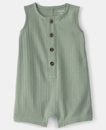 Детский комбинезон Carter's безрукавный, зеленый