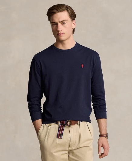 Мужской лонгслив Polo Ralph Lauren, тёмно-синий