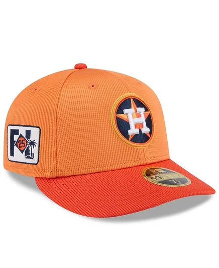 Мужская кепка New Era Houston Astros 59FIFTY, оранжевая