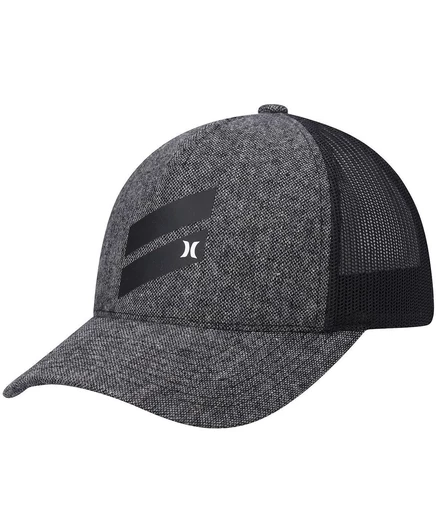 Мужская бейсболка Icon Slash Snapback черного цвета heathered black