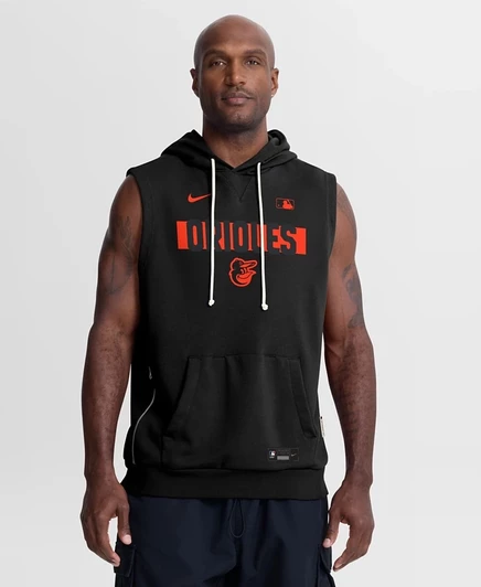 Мужская безрукавная худи Nike Orioles, черная