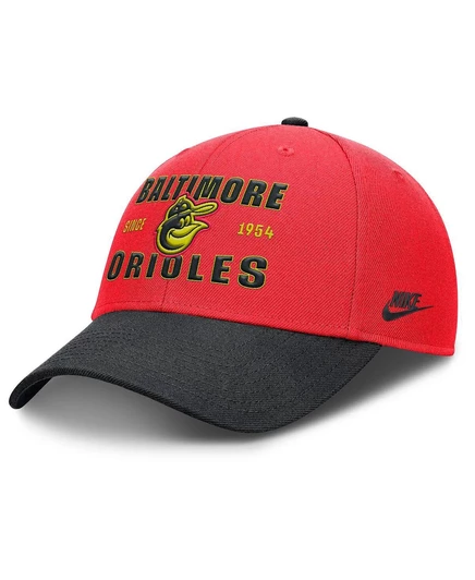 Мужская темно-красная/черная кепка Baltimore Orioles Neon с регулируемой посадкой crimson, black