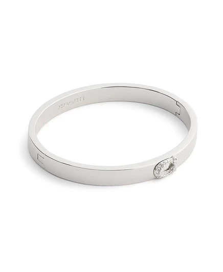 Фирменный браслет COACH с паве из искусственного камня C Bangle серый