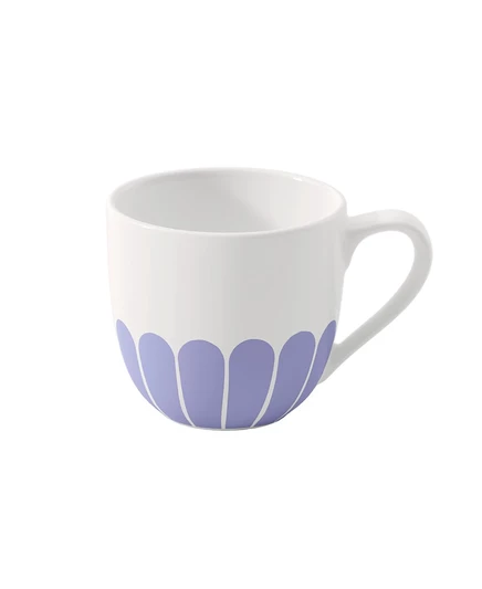 Чашка эспрессо Villeroy & Boch Fleur с абстрактными цветами, синяя
