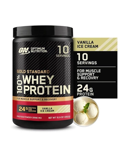 Протеин Optimum Nutrition Gold Standard Whey, ваниль, 309 г (10 порций)