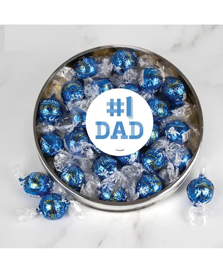 Подарочная банка Just Candy с Lindor (24 шт.), синяя