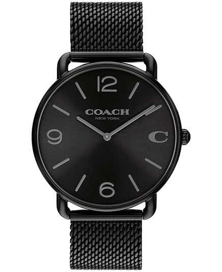 Унисекс часы Coach Elliot 41 мм, черные