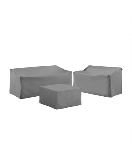 Комплект из 3 чехлов Crosley для мебели, серый