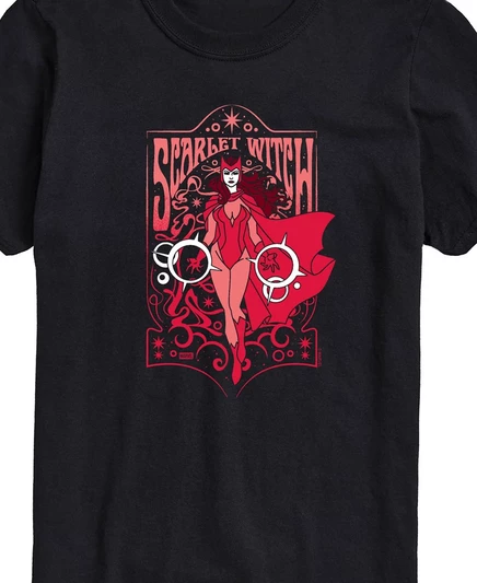 Мужская футболка AIRWAVES Marvel Scarlet Witch с коротким рукавом black