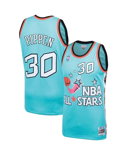 Мужская майка Mitchell & Ness Scottie Pippen, бирюзовая