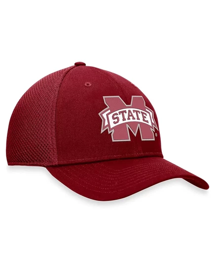 Мужская темно-бордовая кепка Top of the World от Mississippi State Bulldogs Spacer Flex maroon