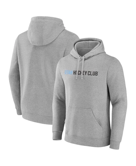 Мужское худи Fanatics с логотипом Utah Hockey Club, серое